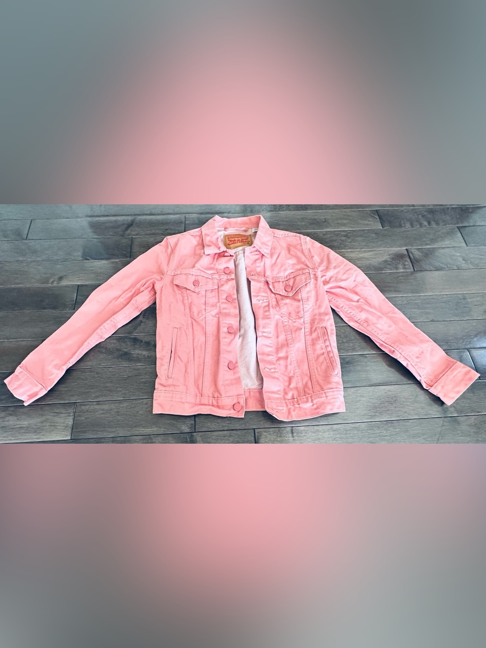 Like New Women’s Sz XS Light Pink Levi’s Denim Jean Jacket